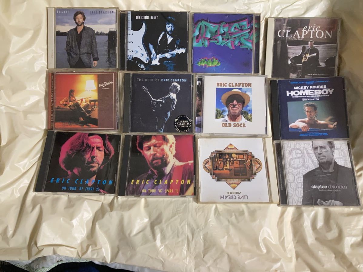 エリッククラプトン中古CD 1枚組25枚、二枚組1セット エリック・クラプトン