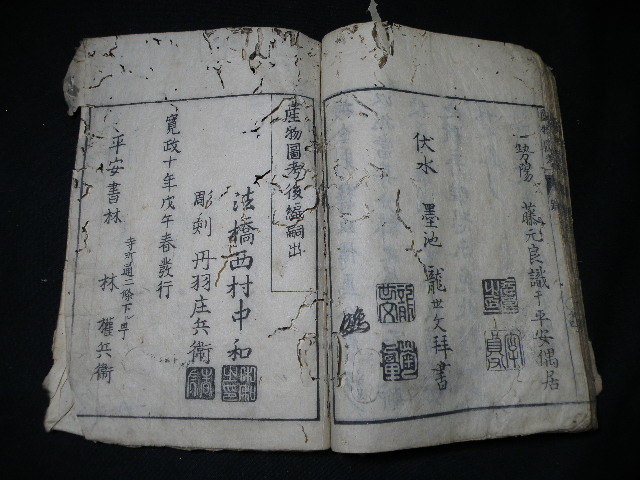 66 江戸刊 和蘭産物図考 巻一～巻五 合本 ※イタミ / 和本 歴史 開国 
