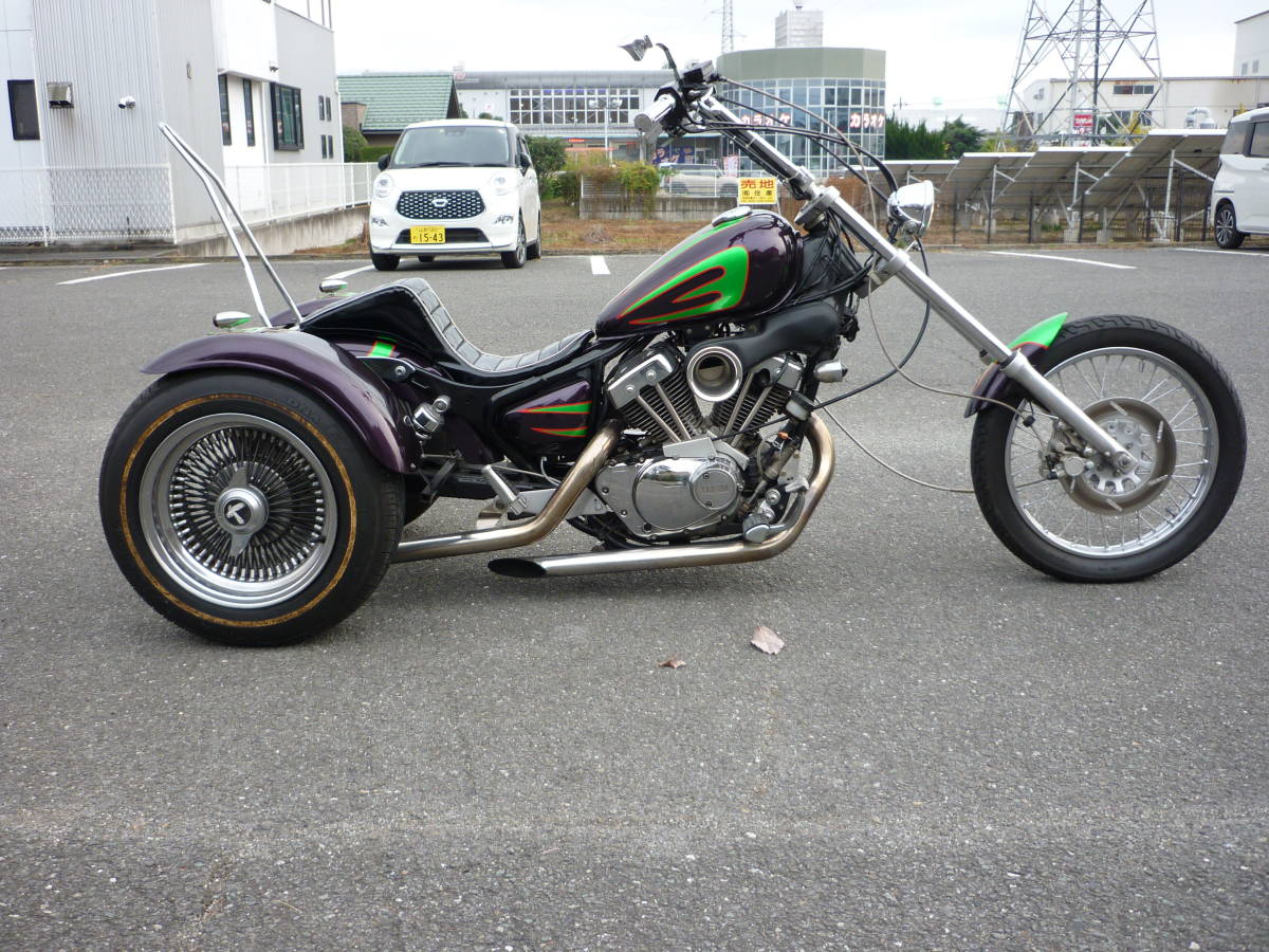 ビラーゴトライク250cc 超キレイ深みレッド！ヤマハビラーゴ250トライク◇スーパーLow＆フル