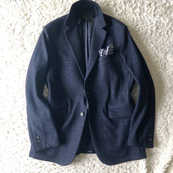 新品　上品な青みのあるメランジブルー★エディフィス購入の　ミックスアズーロ　メランジブルー　 ジャケット