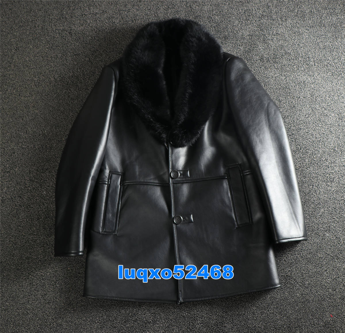 ◇最高峰◇2wayフォックス衿 超貴重 レザージャケット 羊革 超防寒 