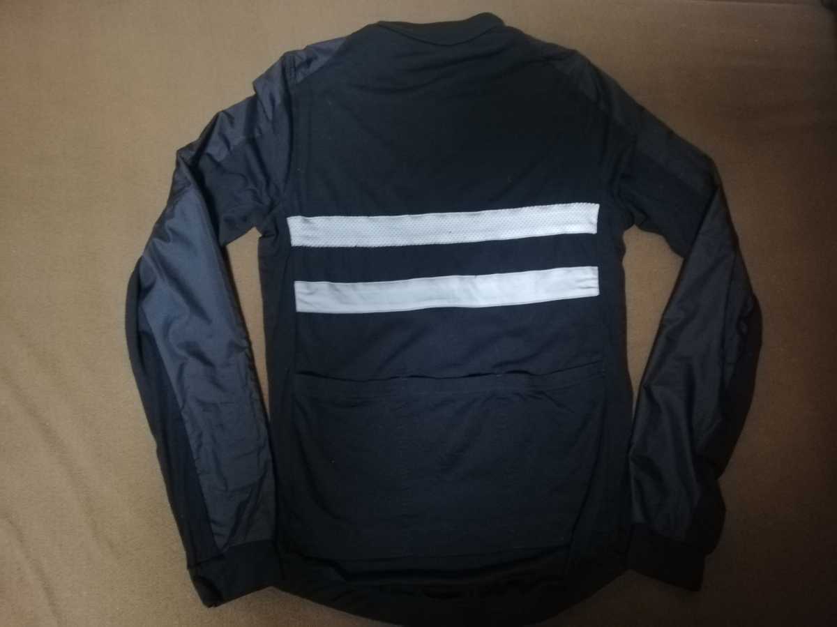 美品】Rapha Men's Brevet Long Sleeve Windblock Jersey 男性 S 黒