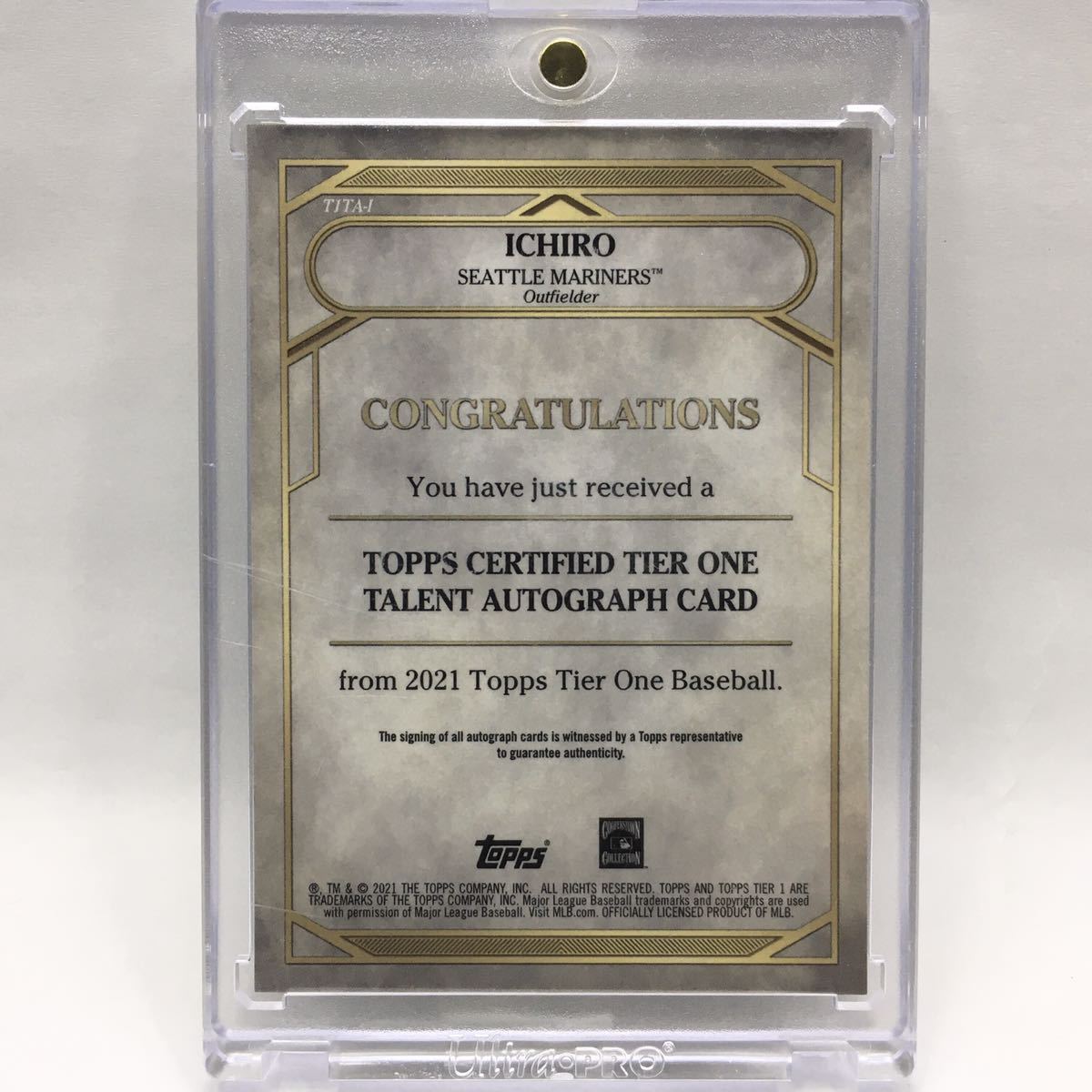 Topps 直筆サイン イチロー : カード Suzuki Ichiro 直筆サインカード 
