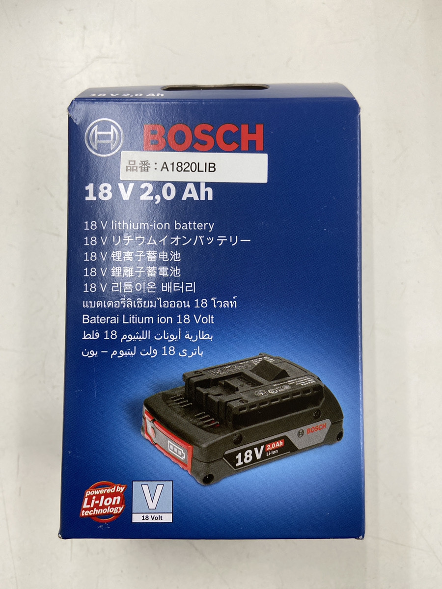 18Vリチウムイオンバッテリー BOSCH A1820LIB 未開封品
