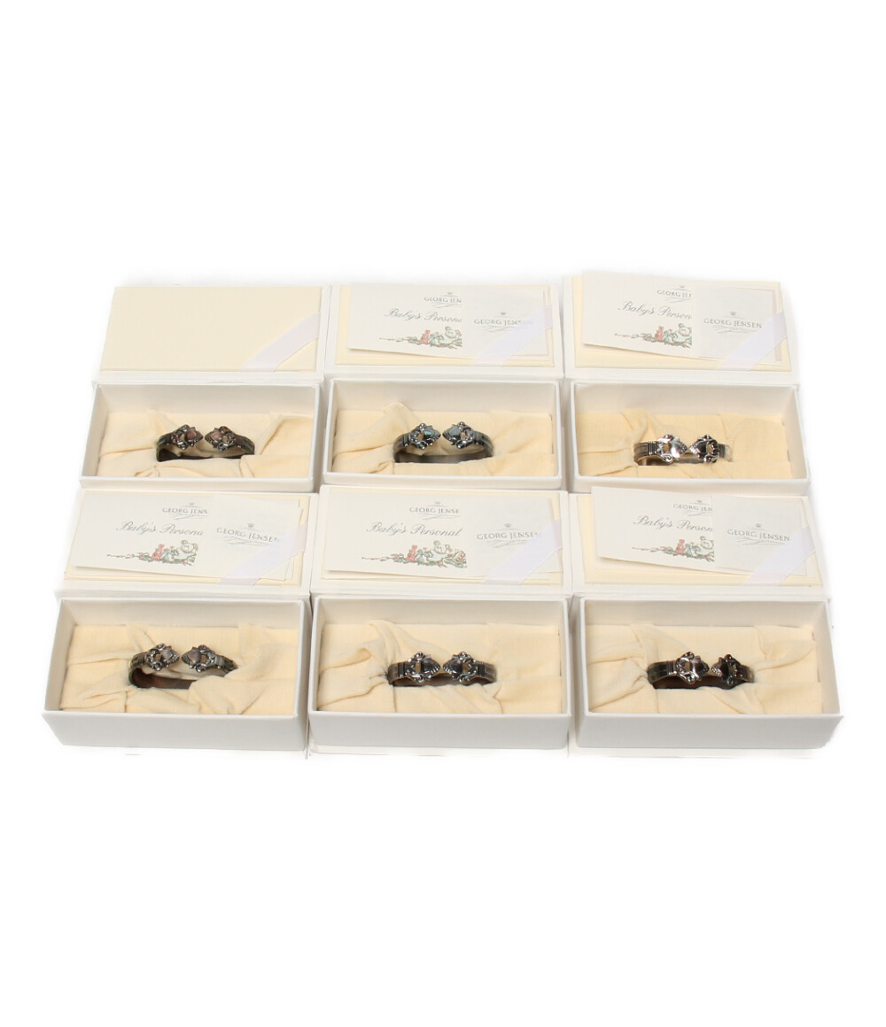 ジョージジェンセン　ACORN ナプキンリング　ペア　純銀製スターリングシルバー ジョージジェンセン ACORN ナプキンリング6個セット スターリング