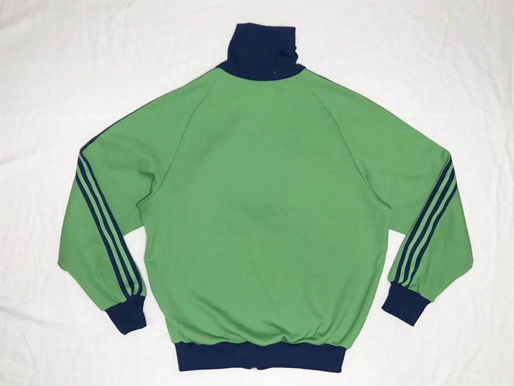 希少 4 美品 70sビンテージ adidas デサント ADS-4F 黄緑×紺
