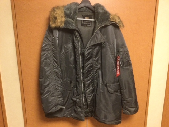 ALPHA INDUSTRIES 古着N3-B ダークグレー CORE SPEC XL - N-3B 