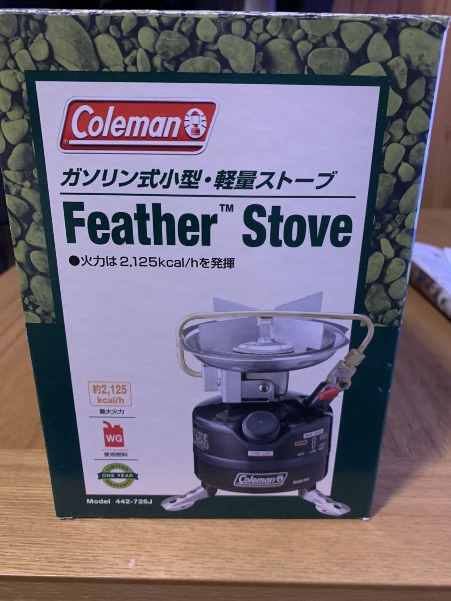 人気定番，送料無料 品coleman FEATHER STOVE 442-726J シングルバーナー コールマン フェザーストーブ(ガソリン)｜売買されたオークション情報、yahooの商品情報をアーカイブ公開 - オークファン ガソリン