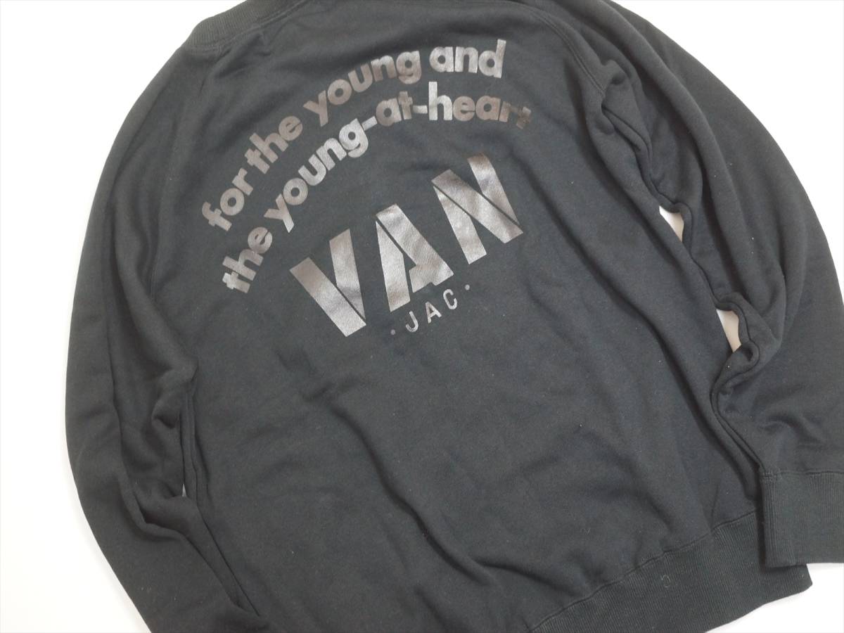 VANJACKETヴァンヂャケットアーチロゴバックプリントスウェットトレーナーL VAN JAC ヴァンヂャケット - アーチロゴ Yahoo!オークション バック