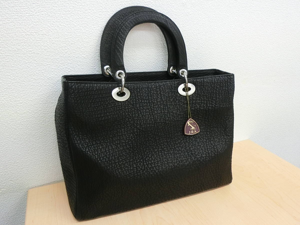 3544) JRA シャークスキン ハンドバッグ トートバッグ サメ革 柔らかい 
