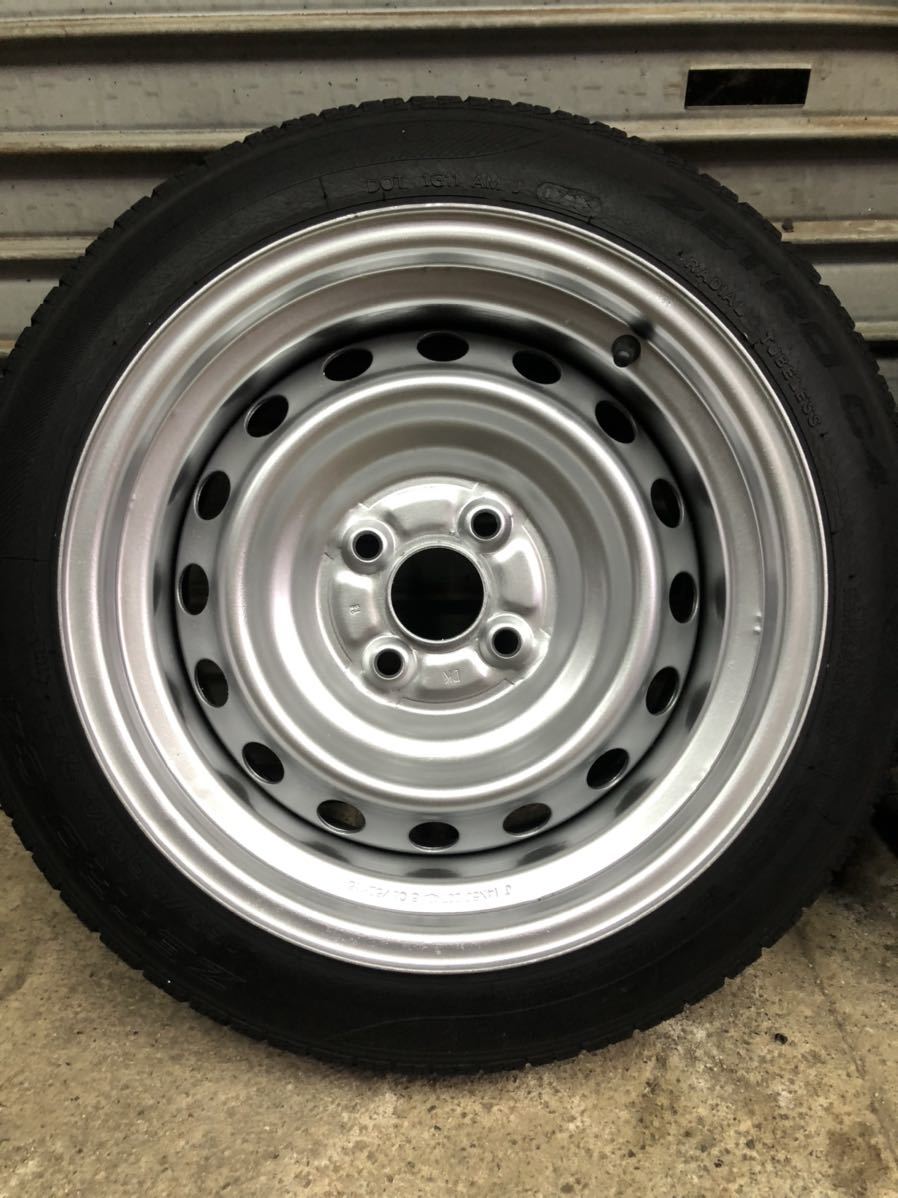 加工鉄チン　14インチ　引っ張りタイヤ　165/70R14 純正 自家塗装14インチ鉄チン 165/70R14 のパーツレビュー | キャリイ