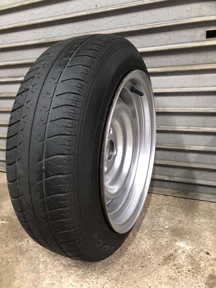 鉄チン 加工ホイール テッチン 14インチ 7j＋13 PCD100 4H ハブ54mm 2