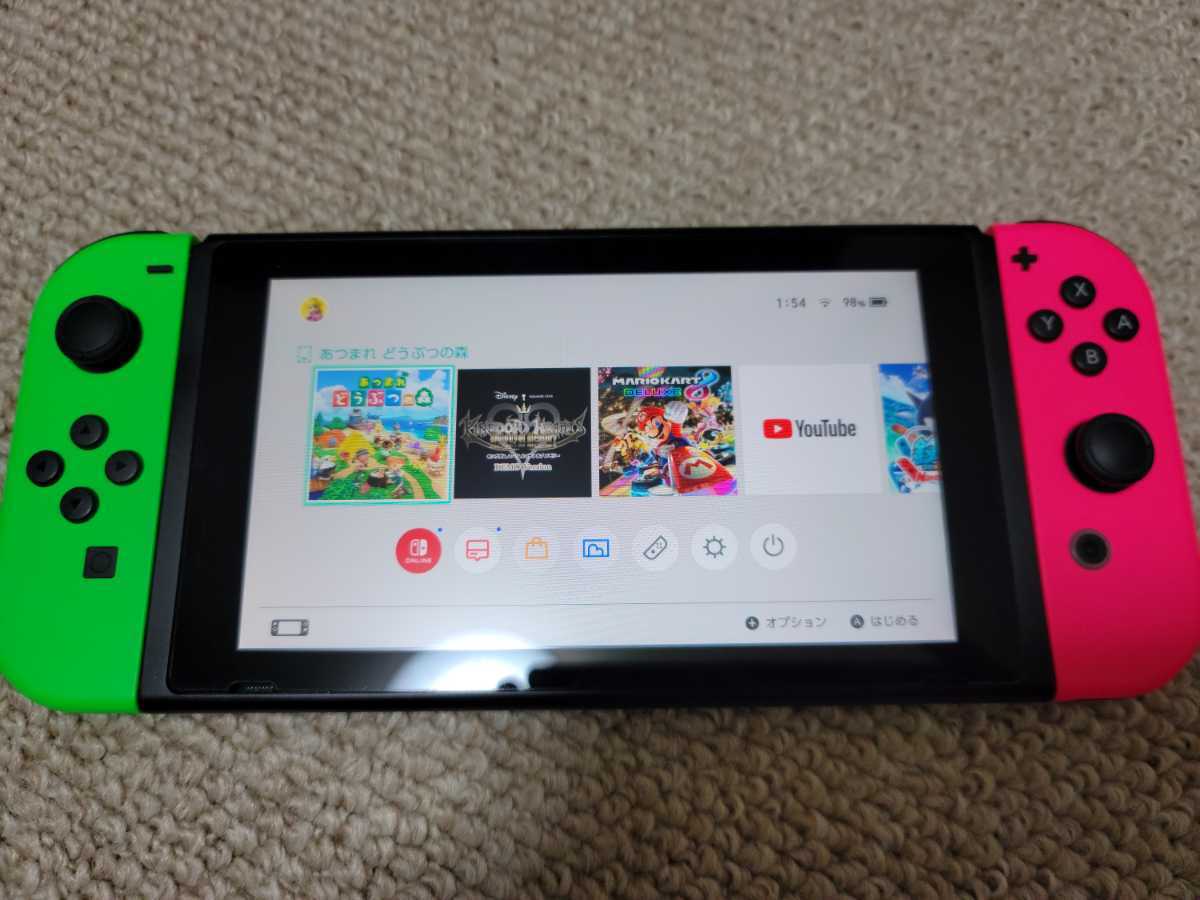 ニンテンドースイッチ スプラトゥーン2セット 同梱版 動作確認・初期化