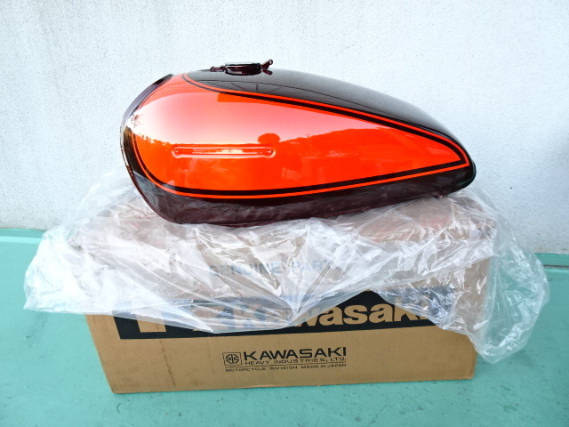 Z2 750RS Z1 カワサキ純正 ガソリンタンク 火の玉カラー 当時物新品 
