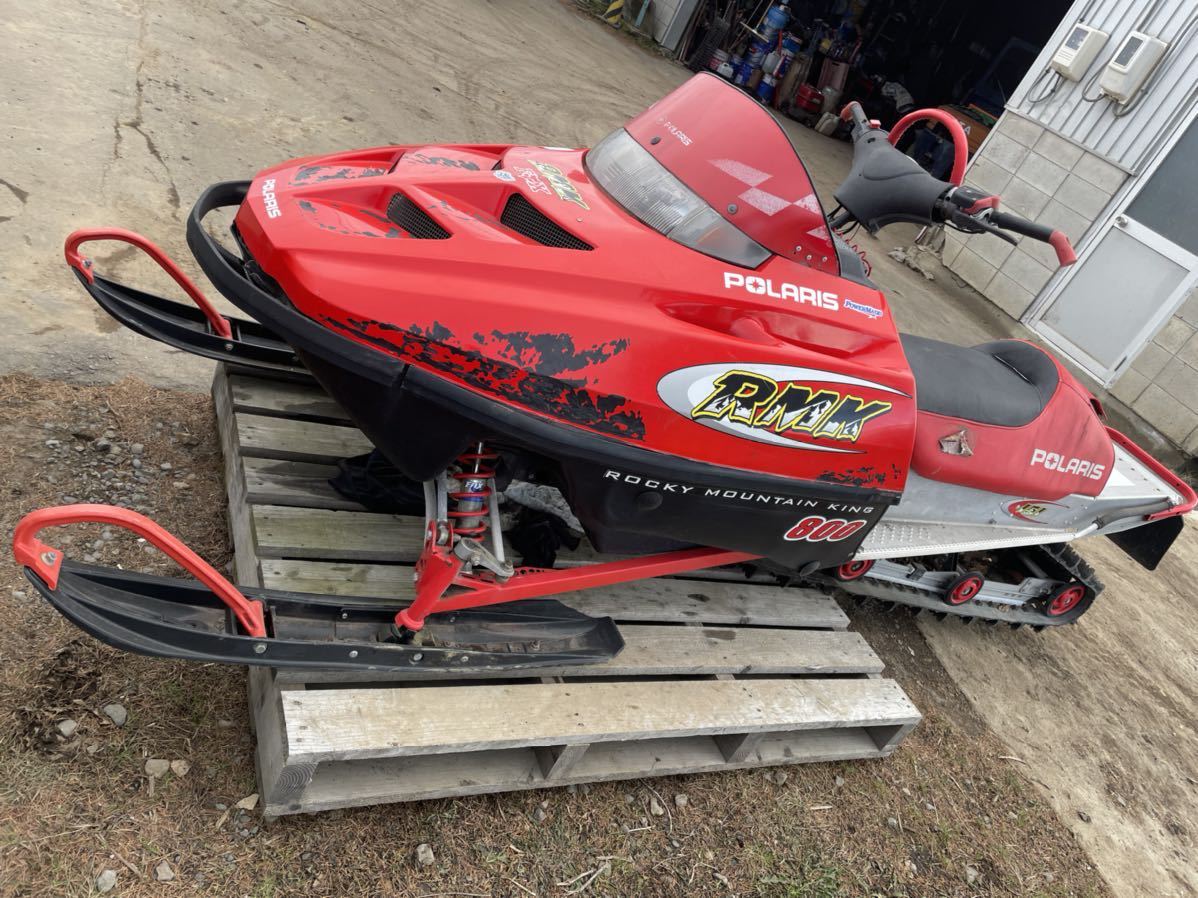 ポラリス RMK800 2003年 キャタ延長 スノーモービル 機械式リバース ※引き取り限定