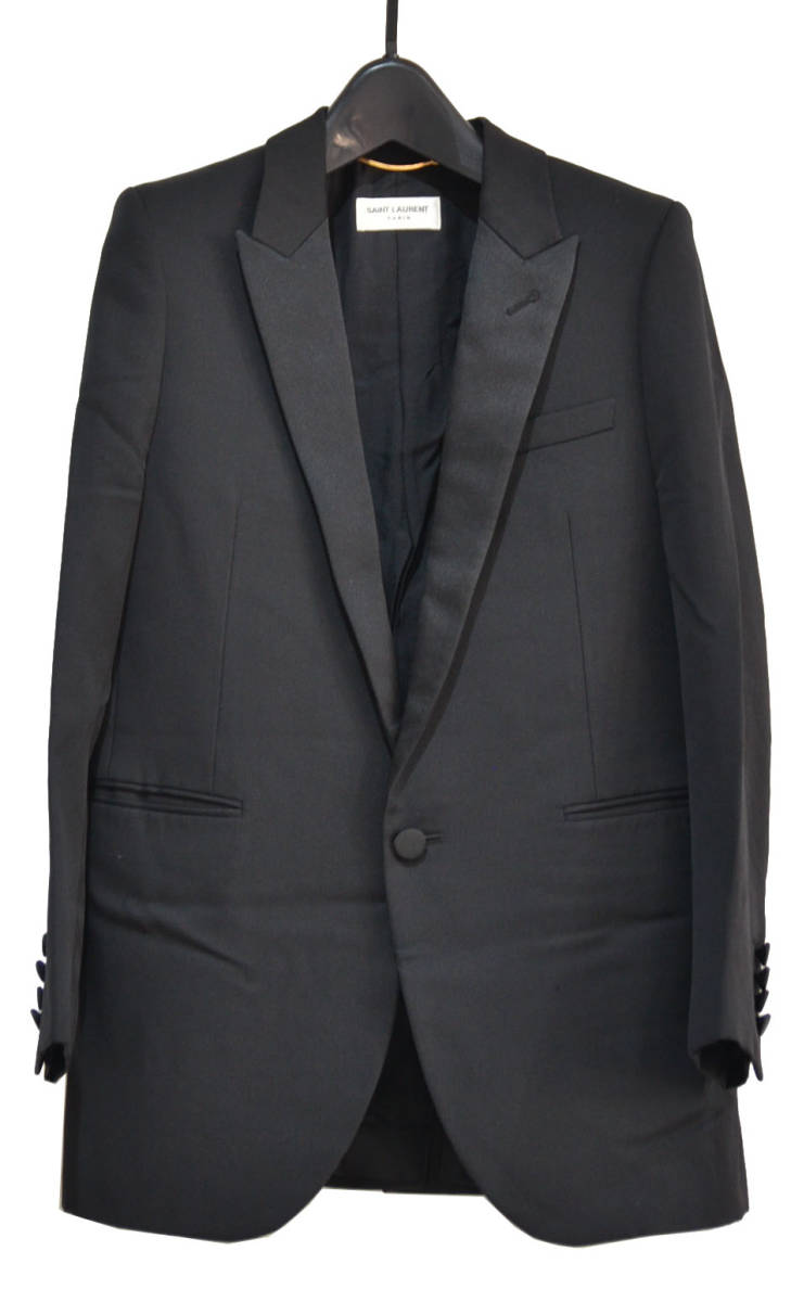 国内正規品 SAINT LAURENT PARIS サンローランパリ サテン ラペル 