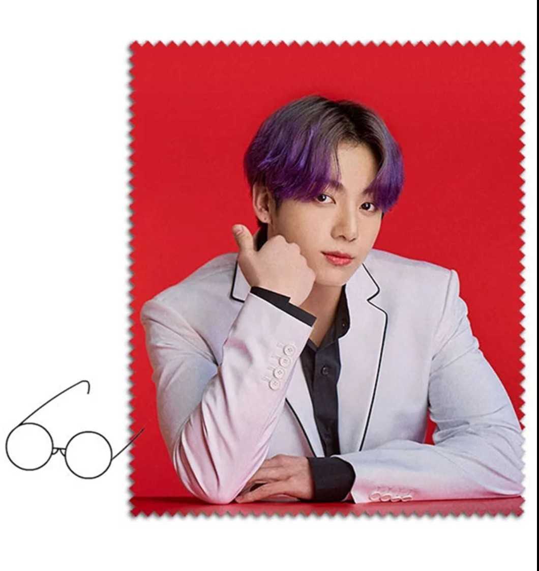 ぐく丸吉】BTS ジョングク メガネ拭き スマートフォン拭き 2点 BTS