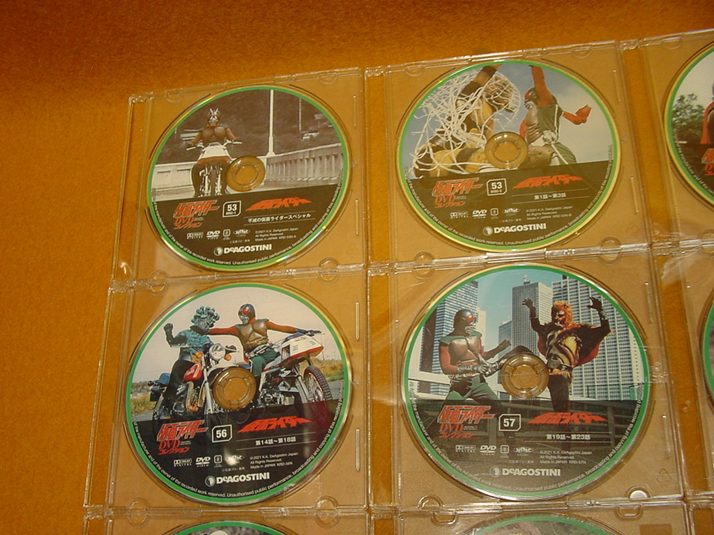 9枚セット 仮面ライダー DVDコレクション 53号～☆ディスクのみ