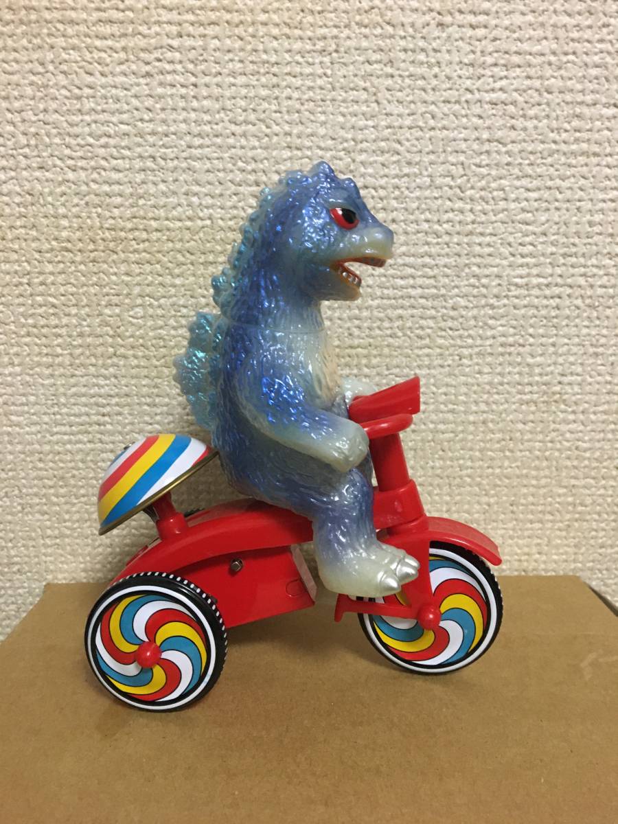M1号 ゴジラ三輪車 ブルー蓄光ver ブルマック 東宝 怪獣王 ブリキ