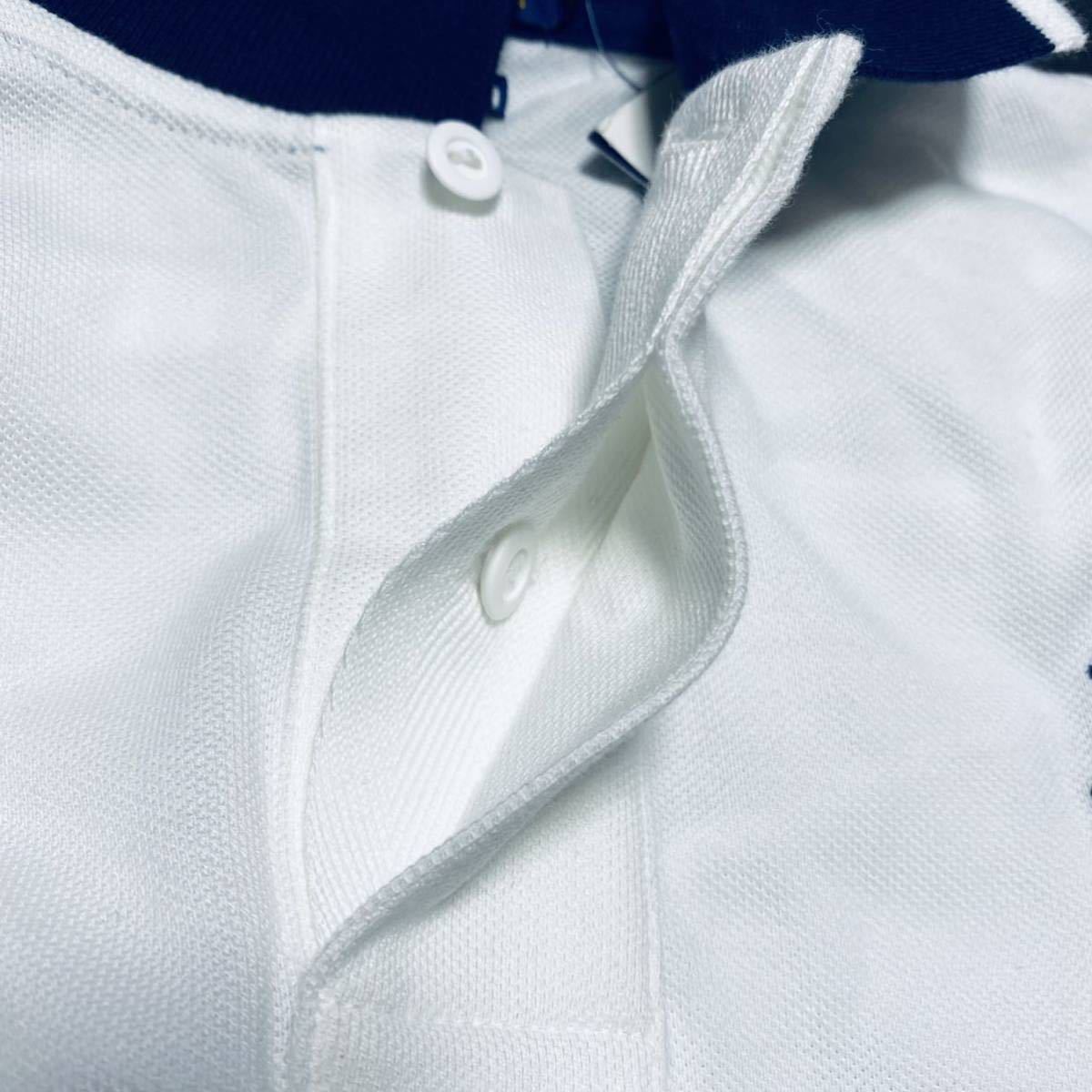 XXL/3L/XO 定価19800円 新品 ラルフローレン ストレッチ ロゴ 半袖 ポロシャツ メンズ ゴルフ US:XL ホワイト 白 送料無料 希少 ビッグロゴ ラルフローレン LAUREN RALPH ビッグ 福袋 SALE