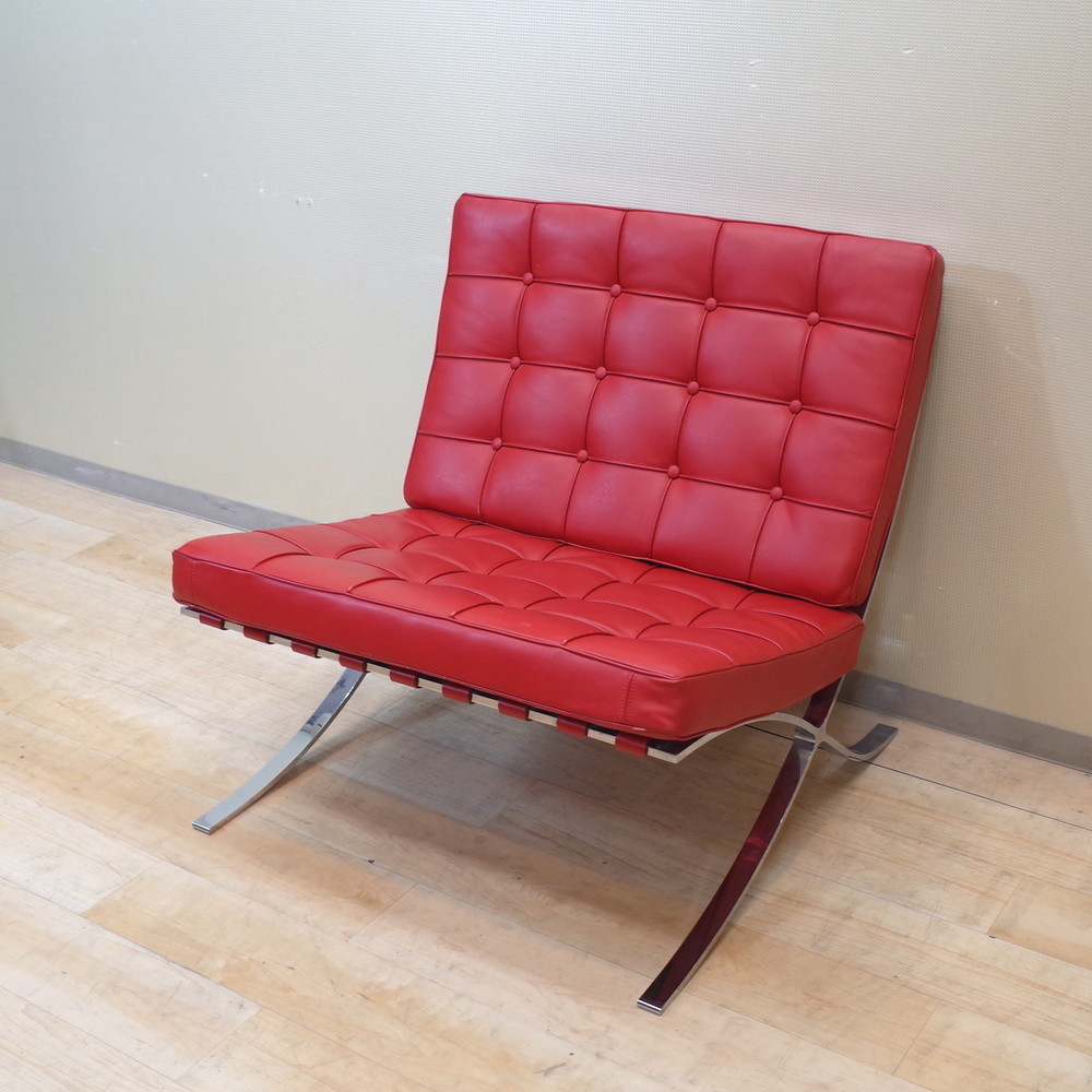 バルセロナチェア Barcelona chair リプロダクト イタリア製 本革