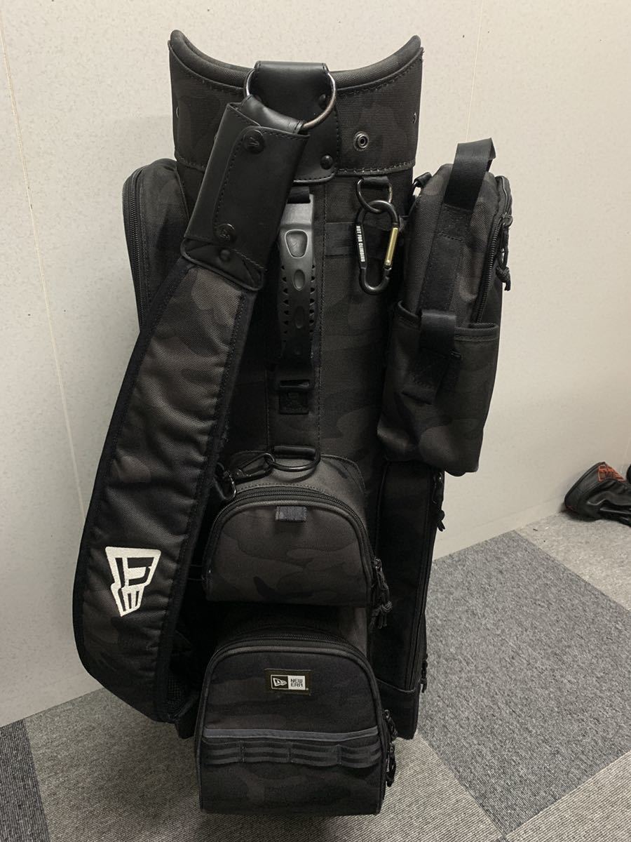送料無料 超希少 美品 New Era Golf Cart Caddie Bag 迷彩 カモフラ柄