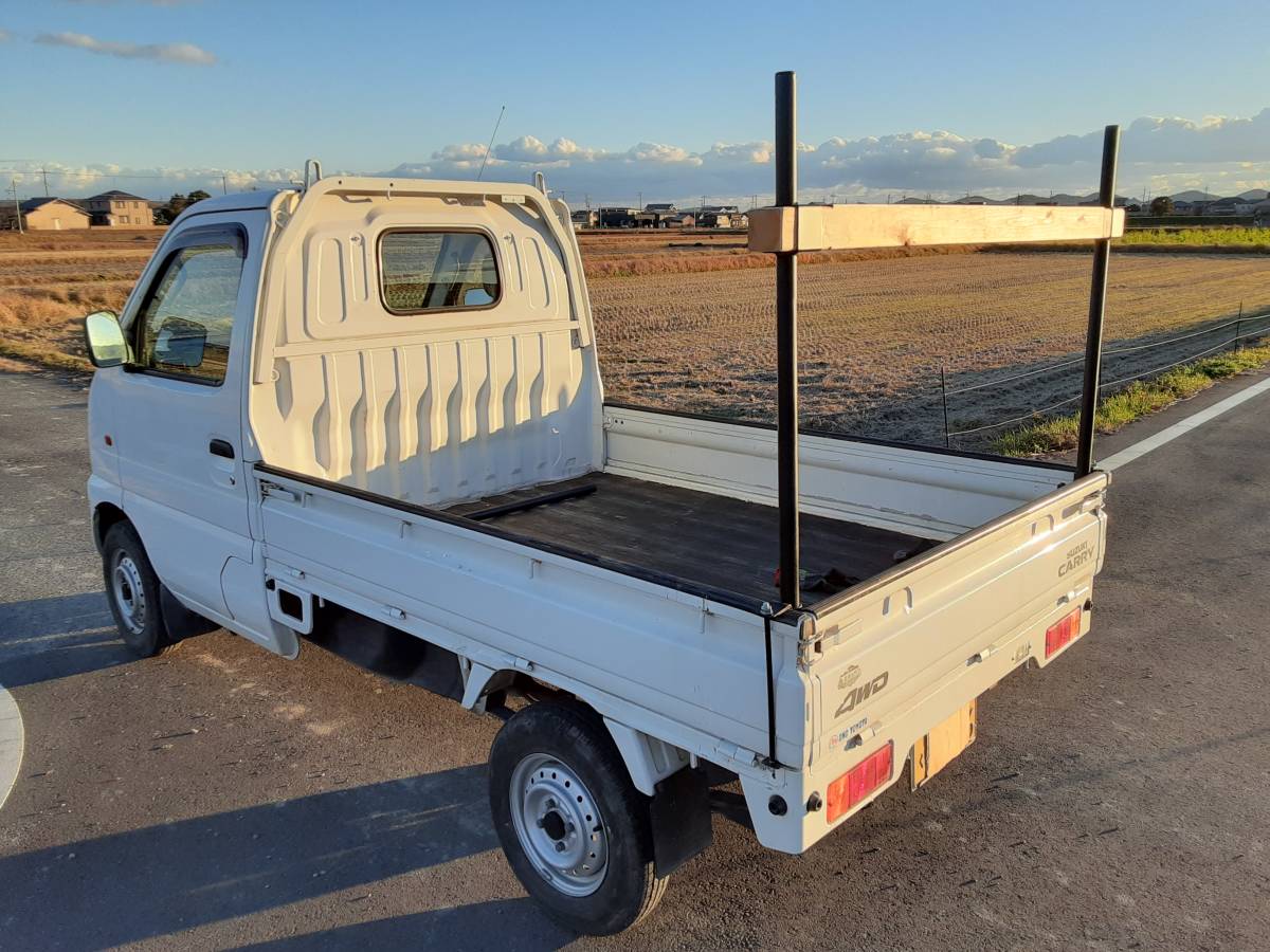 軽トラク荷台キャリア【木製】穴あけ不要・ボルト止め 自動車