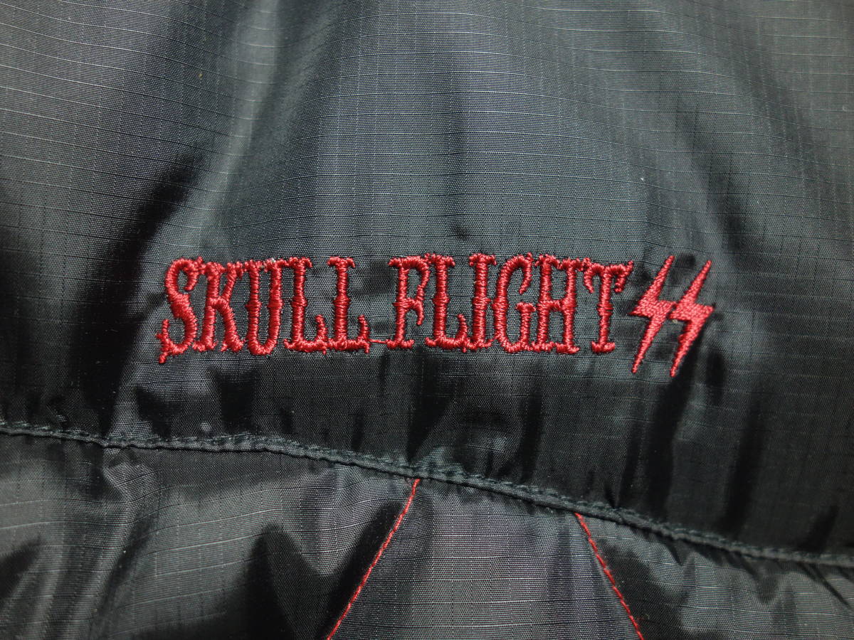 SKULL FLIGHT スカルフライト ライダース キルティング インナーダウン 