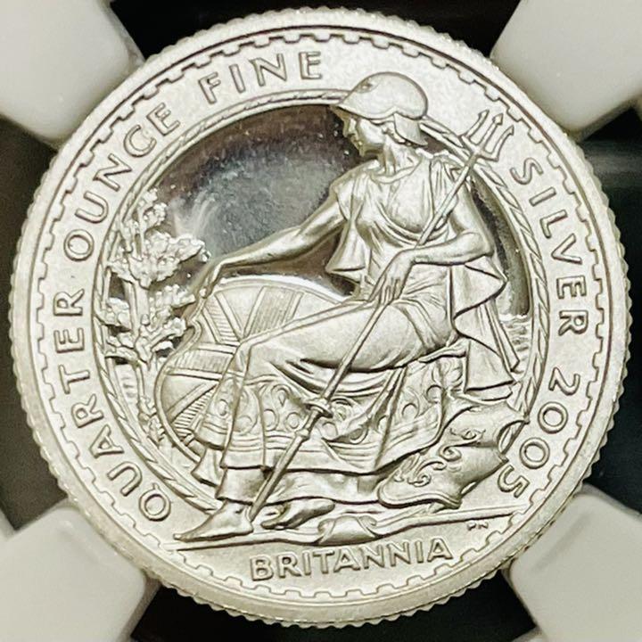 0 イギリス ブリタニア 50ペンス プルーフ銀貨希少 世界第三