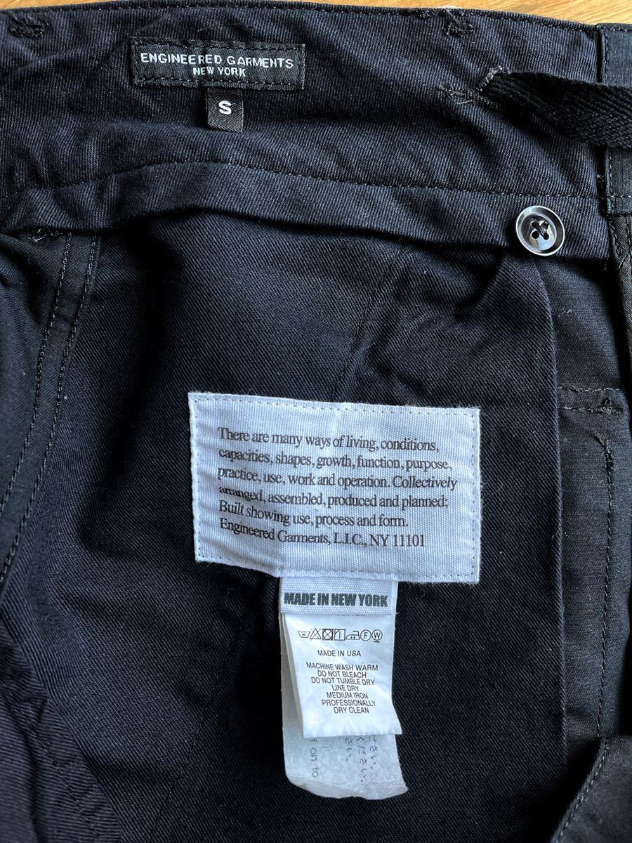 美品 2020 FW】Engineered Garments FA PANT DOUBLE CLOTH Black S