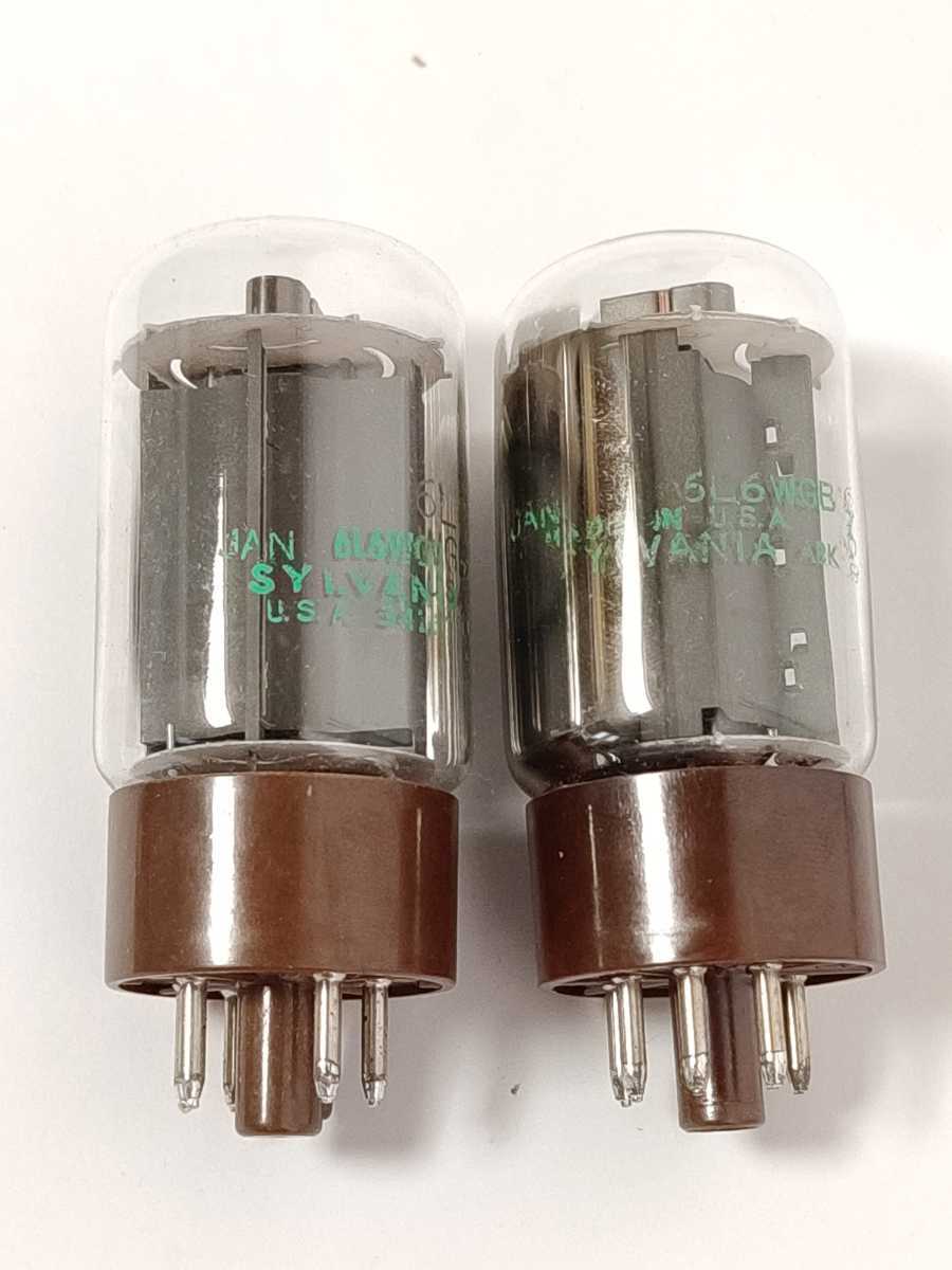 10794　SYLVANIA　JAN　6L6WGB　２本　未使用　真空管