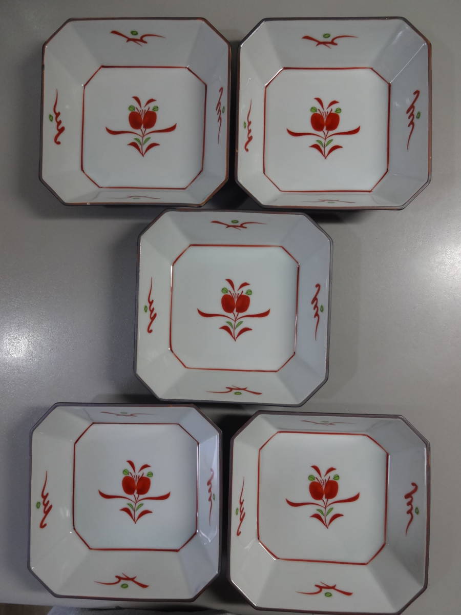 限定セール，格安 たち吉 煮物鉢 5皿 赤絵花文 箱付(たち吉)｜売買されたオークション情報、yahooの商品情報をアーカイブ公開 - オークファン たち吉