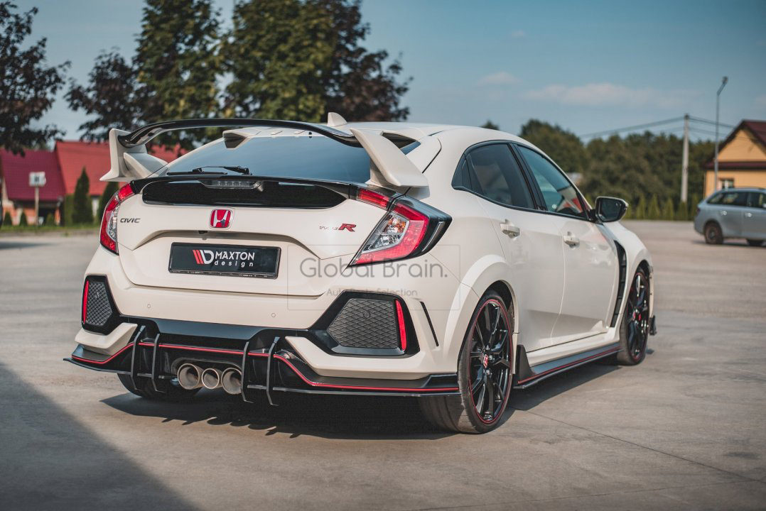 驚きの破格値，定番 ホンダ シビック タイプR FK8 リア ディフューザー/ リアバランス スプリッタ― スポイラー バンパー アンダー フィン(リア)｜売買されたオークション情報、yahooの商品情報をアーカイブ公開 - ホンダ用