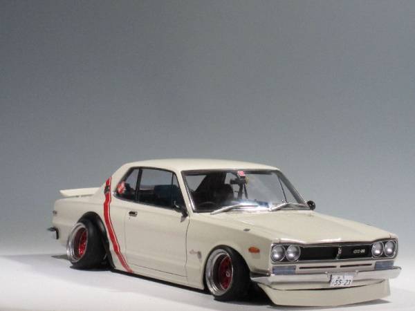 1/18 スカイライン GT-R ハコスカ カスタム 改 弥生旧車 族車(乗用車
