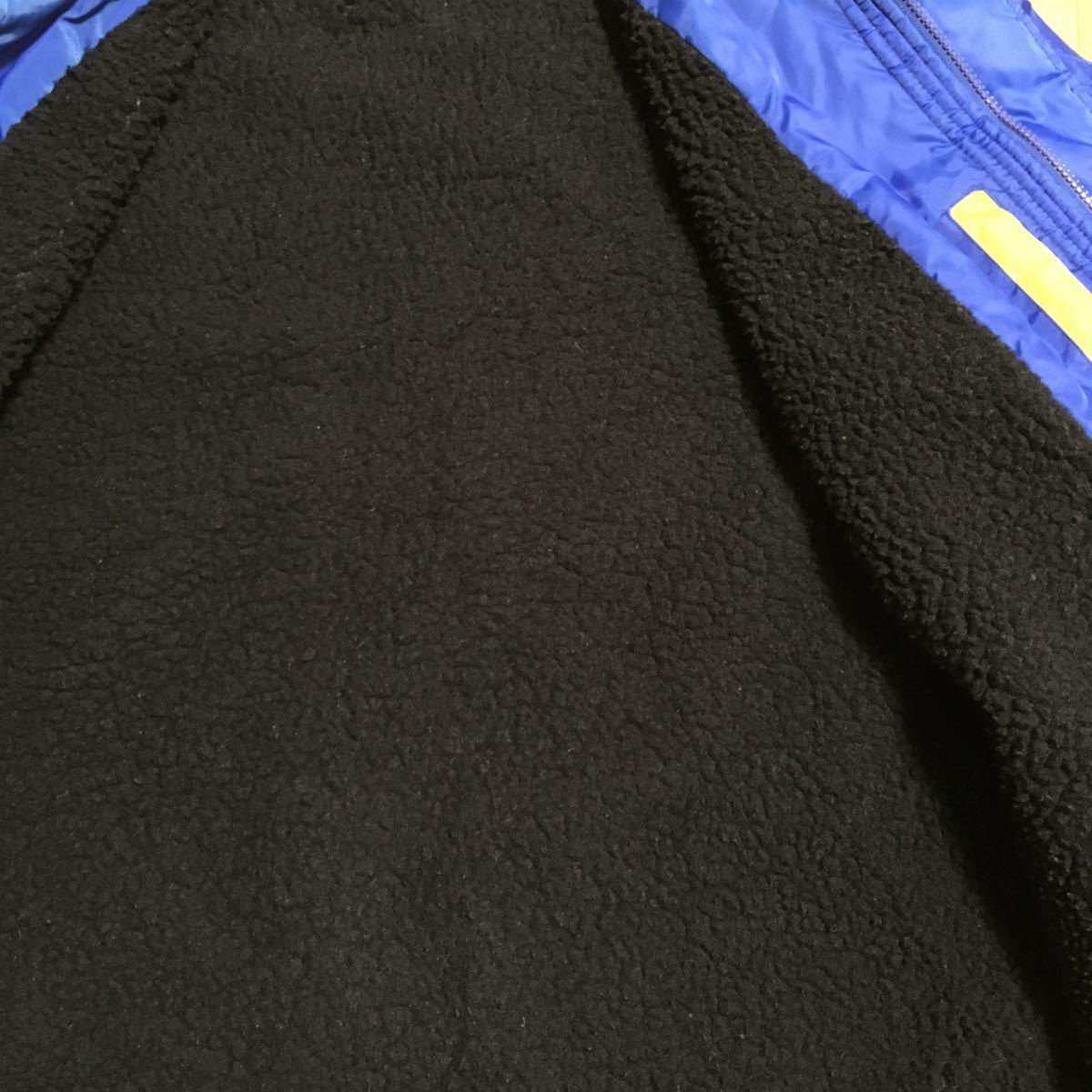 90s unknown THE TIRE MICHELIN コーチジャケット 裏ボア 青 黒 サイズ 