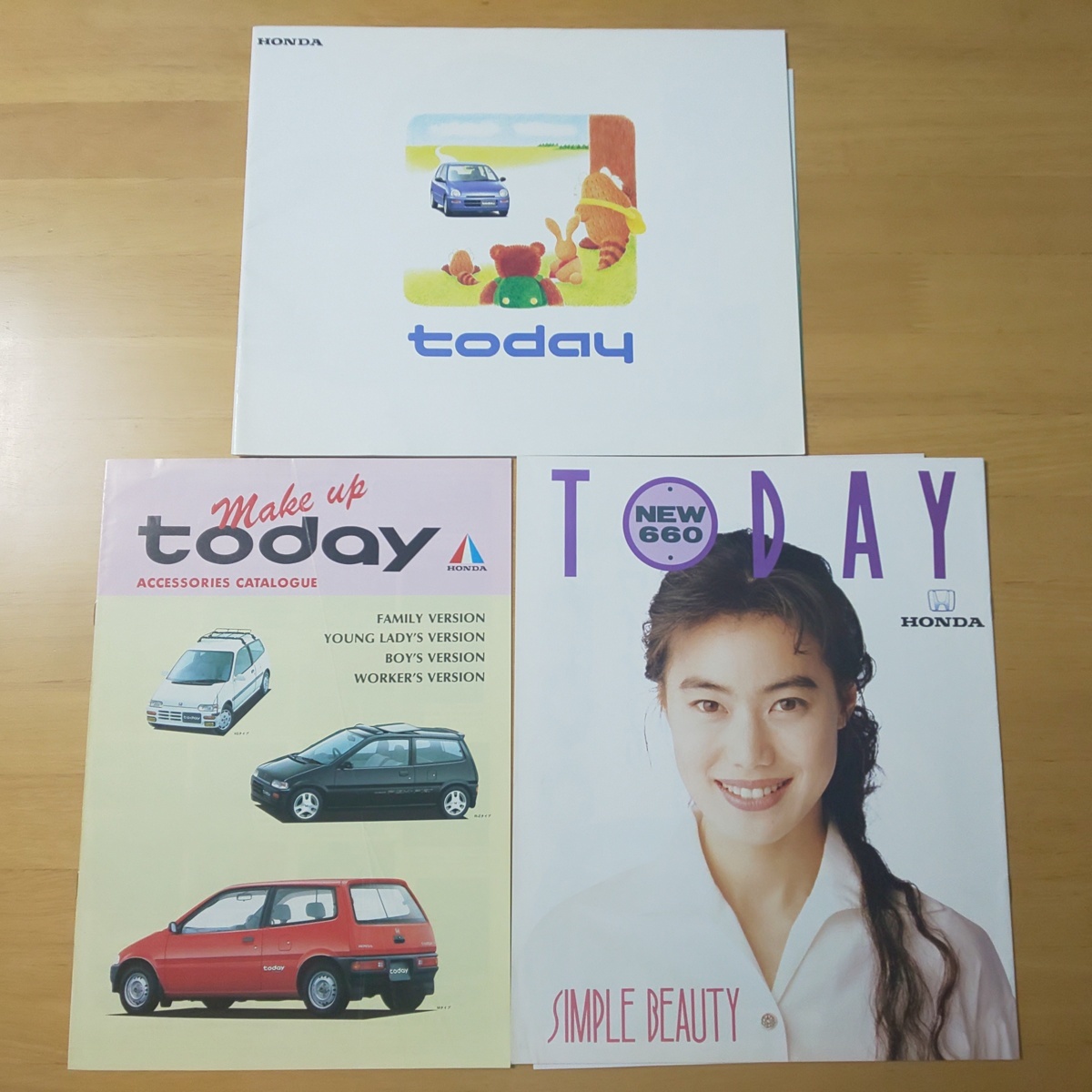 2192/カタログ ホンダ・トゥデイ 3冊セット 今井美樹 1989年1月/1990年