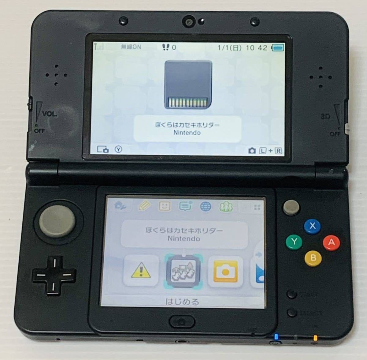 液晶美品 new ニンテンドー 3DS ブラック ソフト読み込み確認済み 動作  