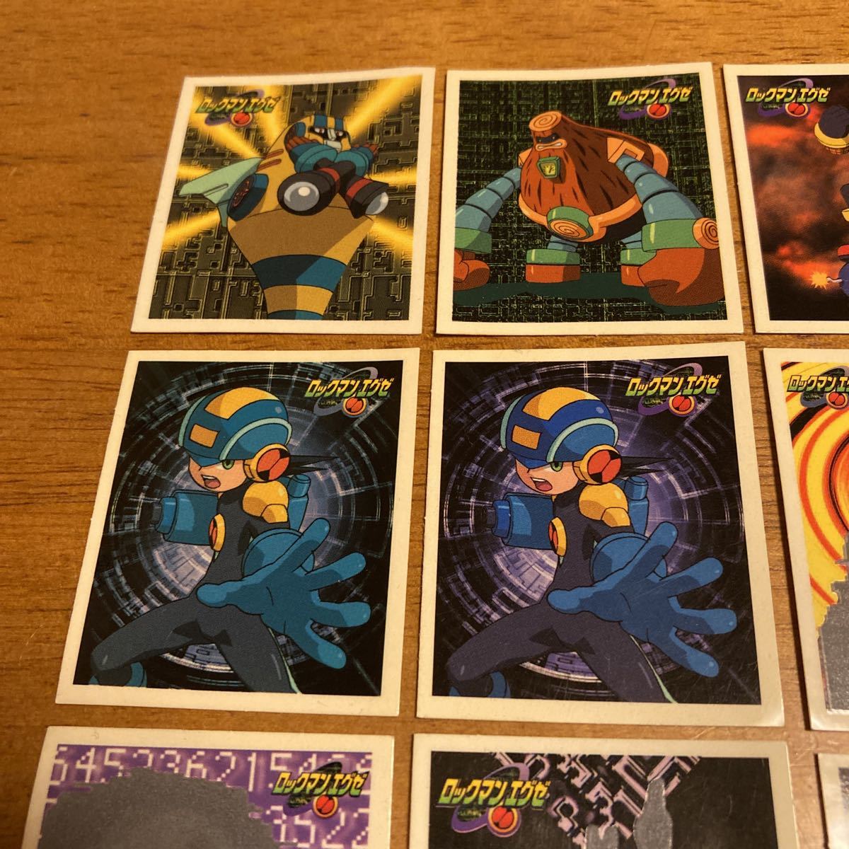 マイナーシール ロッテ ロックマン エグゼ ナッツウエハースチョコ 温感シール カプコン カード ステッカー ストリートファイター GBA _4