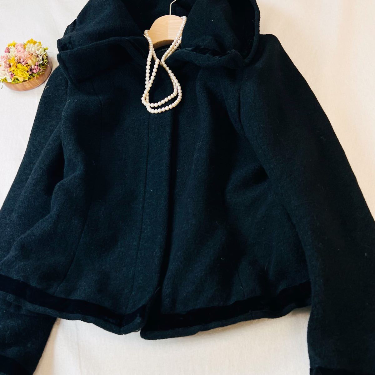 定価7万円 4298 SHIZUKA KOMURO シズカコムロ 洋服屋 ベルベット混