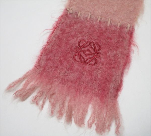 良品 国内正規品 LOEWE ロエベ アナグラム ロゴ 刺繍 モヘア ウール  