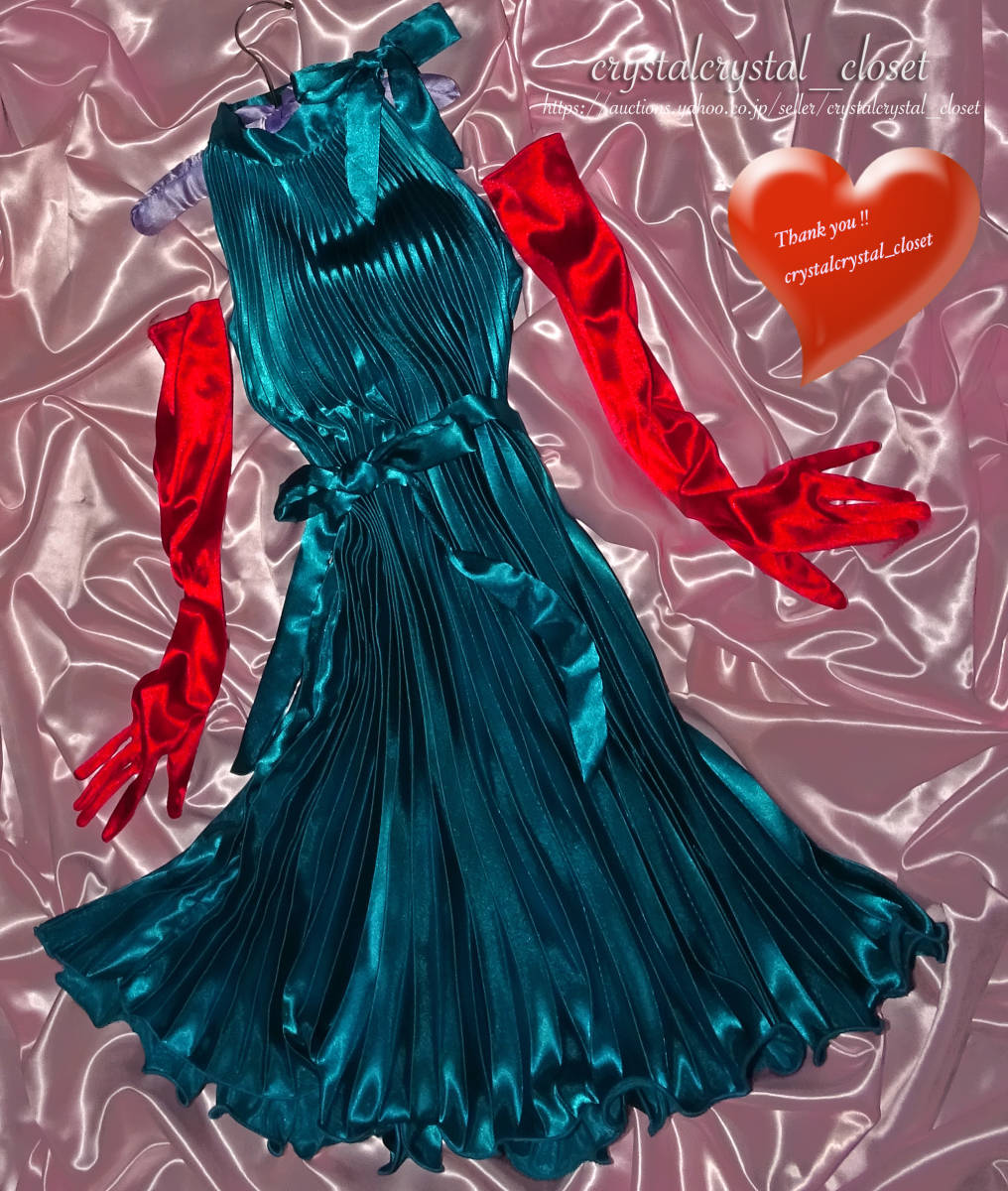 激推しx Masサテンコーデset 超つるつる光沢 全円フレア プリーツ サテン ドレスワンピース ロンググローブ フェチ 清楚 女装 その他 売買されたオークション情報 Yahooの商品情報をアーカイブ公開 オークファン Aucfan Com