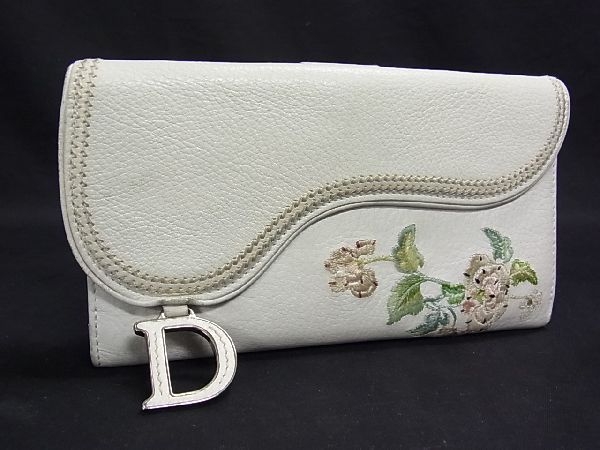 Dior つくれる ディオール 刺繍 長財布