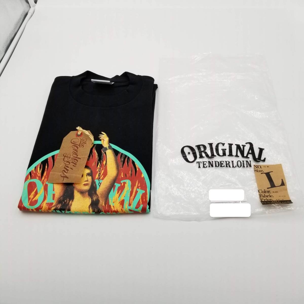 s4005S】TENDERLOIN テンダーロイン TEE WH ブラック 黒 キリスト 
