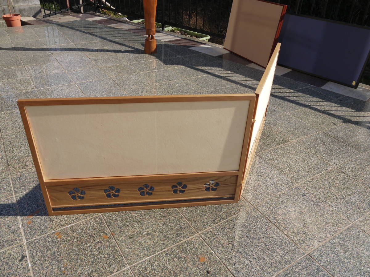 【TS11221】茶道具　風炉先屏風　美品　③ 風炉先屏風 遠州好 京間用 - 茶道の知識 古美術ささき