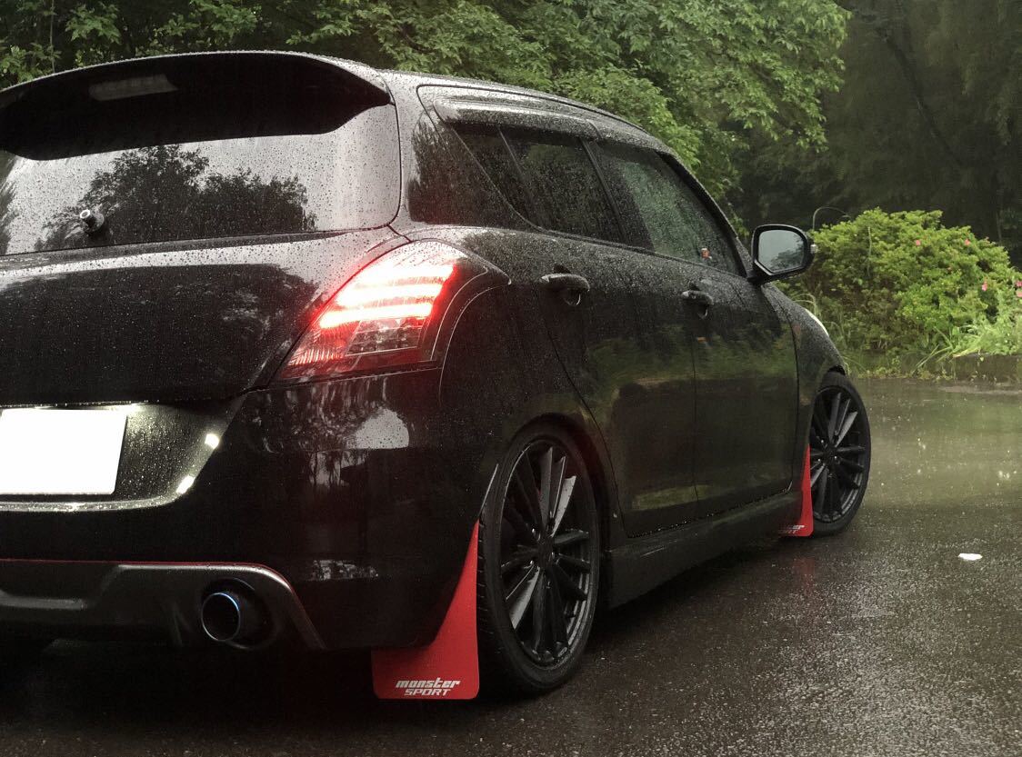 スイフトスポーツ zc32s マッドフラップ マッドガード 泥除け ブラック