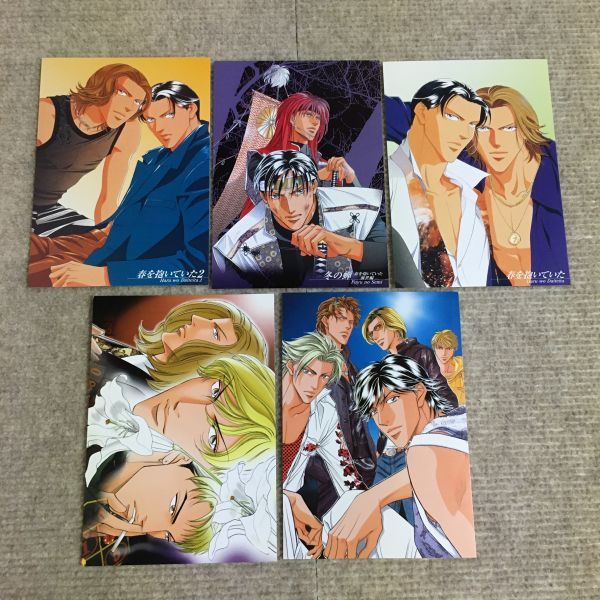 661 新田祐克 作品 ポストカード5枚セット BL ボーイズラブ 君を抱い ...