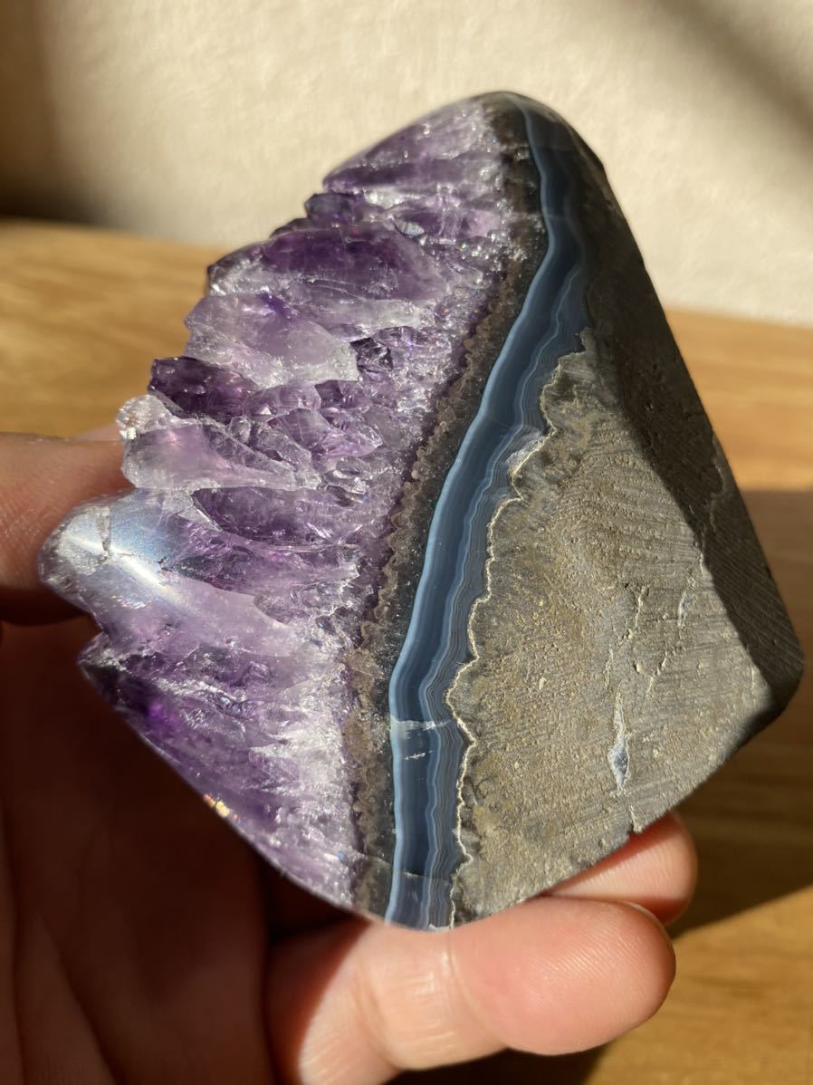 極上】ウルグアイ超大晶体アメジストクラスター原石（幸運水晶 