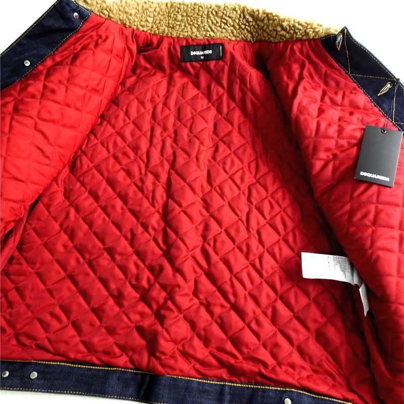 □DSQUARED2 ディースクエアード 定15.8万 伊製 大きいサイズ 襟