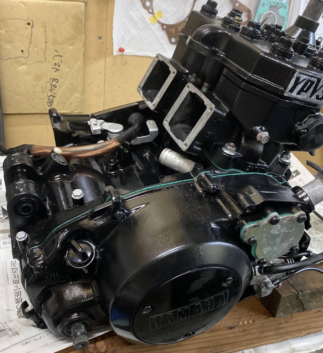 らいと　RZ250r 51L フルOH済みエンジン RZ250R フルオーバーホール済みエンジン実働 オーバホール後未走行