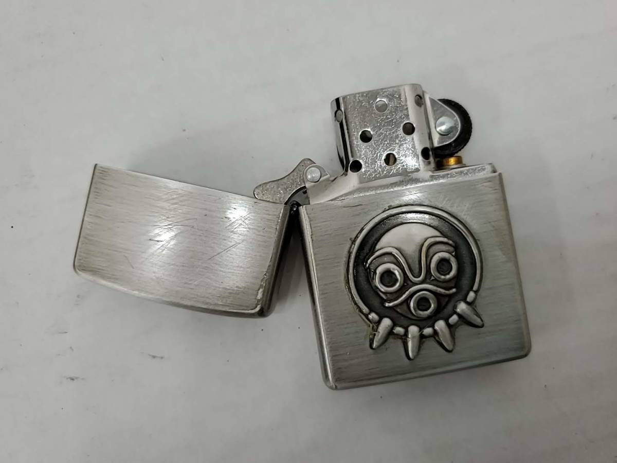 T169[PK][ZIPPO] 中古 ジッポ もののけ姫 サン お面 ZIPPO ケース1997 